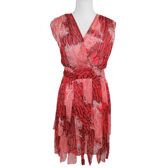Worth Dresses & Skirts - WORTH New York Red Silk Fringe Fire Dress Women’s Size 6